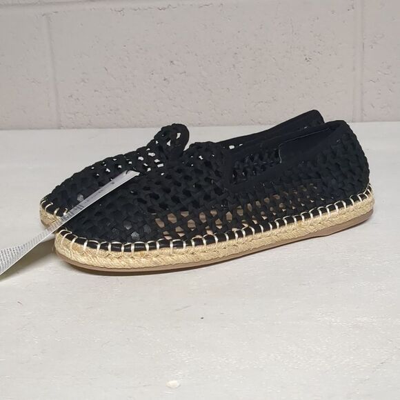 The Drop Lila Flat Espadrilles Black Size 7 NWT, Euro Summer, Coastal Chic, Vaca - Picture 4 of 6